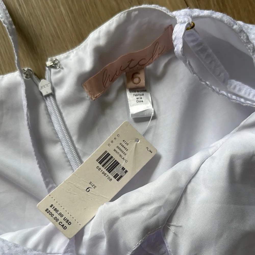 Hutch Anthropologie Seersucker Bow Front Jumpsuit sz 6 - Picture 4 of 13